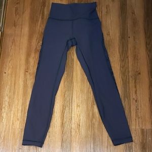 Lululemon leggings size 4 mesh lace